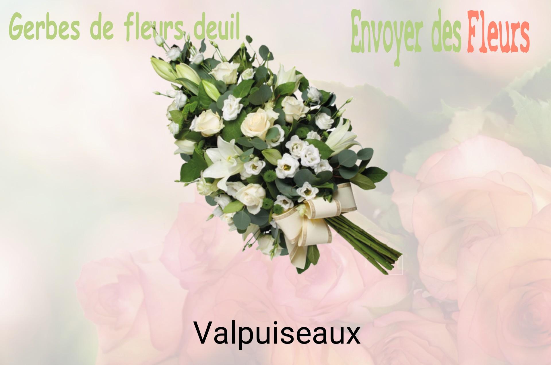Gerbe de fleurs de deuil livrée à Valpuiseaux